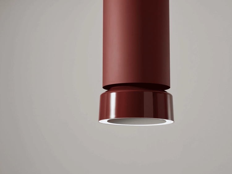 Okap wyspowy Ciarko Design Fluo W Burgundy / Burgundy Gloss