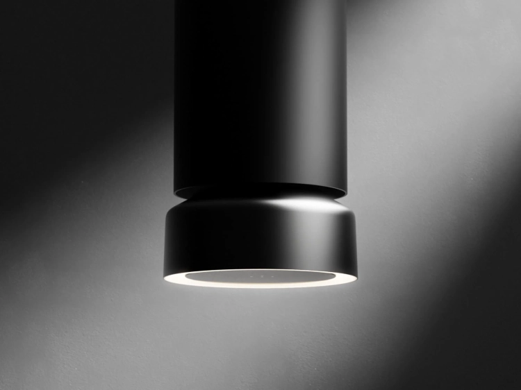 Okap wyspowy Ciarko Design Fluo W Black Satin/Gloss