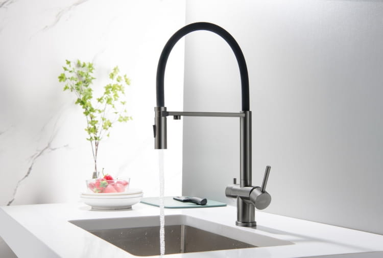 Bateria kuchenna trójdrożna Blue Water Tusar grafit (gun metal)
